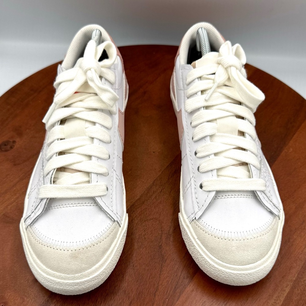 Nike Blazer‎ Low 77 Sneakers Jumbo White Pink Oxford Retro DQ1470-102 Womens 11